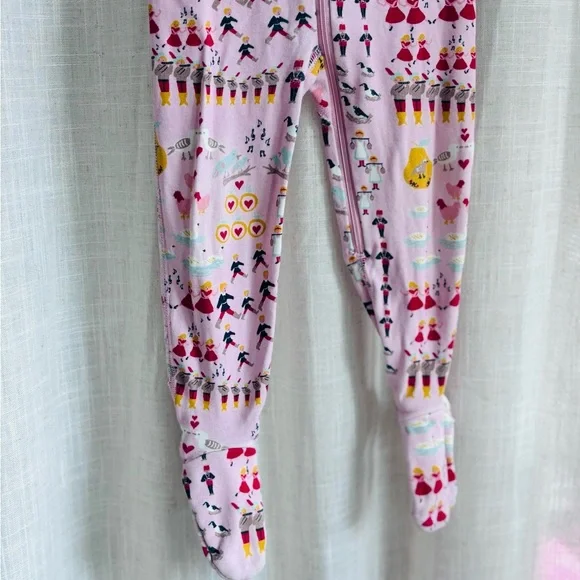 Hanna Andersson Footies 12 days of Christmas zippy one piece footed Pajamas 2T - Picture 3 of 7
